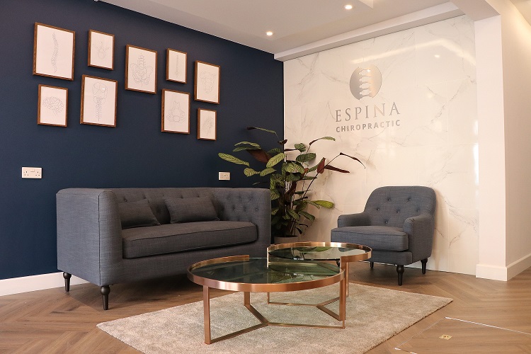 Espina chiropractic wantage reception luxury waiting area